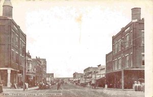 Third Street Looking West Claremore Oklahoma 1909 postcard