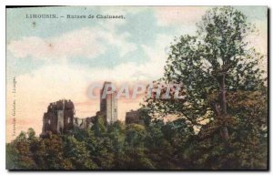 Postcard Ancient Ruins Limousin Chalusset