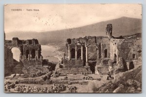 1910  Taormina   Teatro Greco  Italy  Postcard