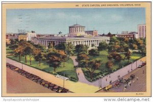 Ohio Columbus State Capitol And Grounds 1945