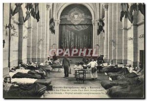 Old Postcard Rennes The room of the fetes cerlce Paul Bert militaria Military...