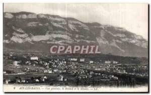Old Postcard Aix les Bains General View Revard and Nivolet