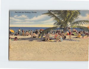 Postcard Sun and Surf Bathing Florida USA