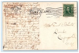 1909 Scene In Seneca Park Lake Schenectady New York NY Posted Antique Postcard
