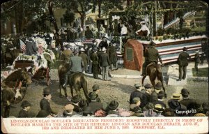 FREEPORT ILLINOIS IL Lincoln-Douglas Boulder Dedication ABRAHAM LINCOLN PC