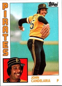 1984 Topps Baseball Card John Candelaria Pittsburgh Pirates sk3583