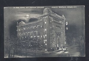 DENVER COLORADO 1913 KNIGHTS TEMPLAR CONCLAVE EL JEBEL TEMPLE VINTAGE POSTCARD