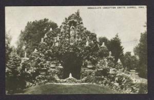 IA Immaculate Conception Grotto CARROLL IOWA Postcard