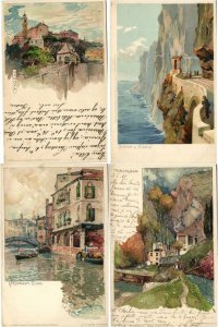 ITALY 160 Vintage Litho Postcards pre-1920 (L4105) 