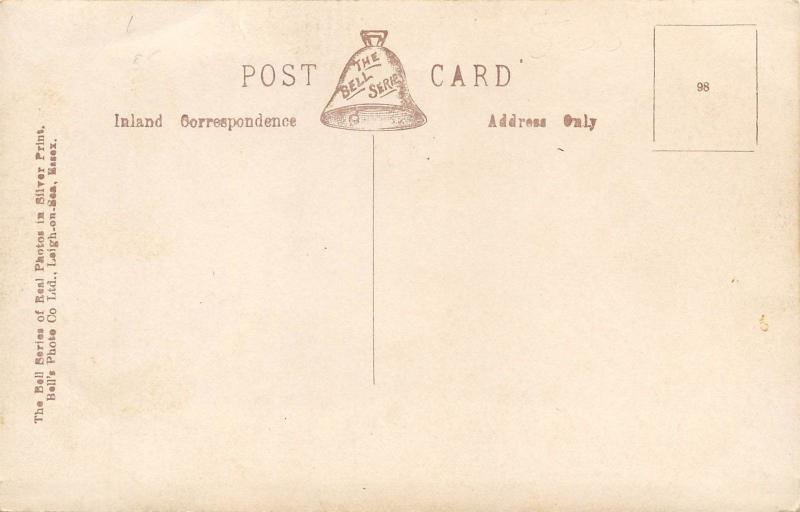 England 1920s RPPC Real Photo Postcard Bell Series Leigh On Sea Essex