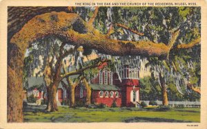 Church of Redeemer Ring in the Oak Biloxi Mississippi linen postcard