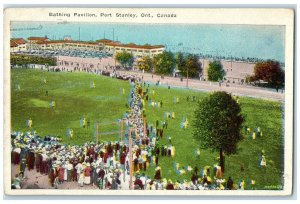 c1920's Bathing Pavilion Port Stanley Ontario Canada Antique Unposted Postcard