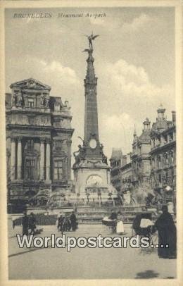 Monument Auspach Bruxelles, Belgium Unused 