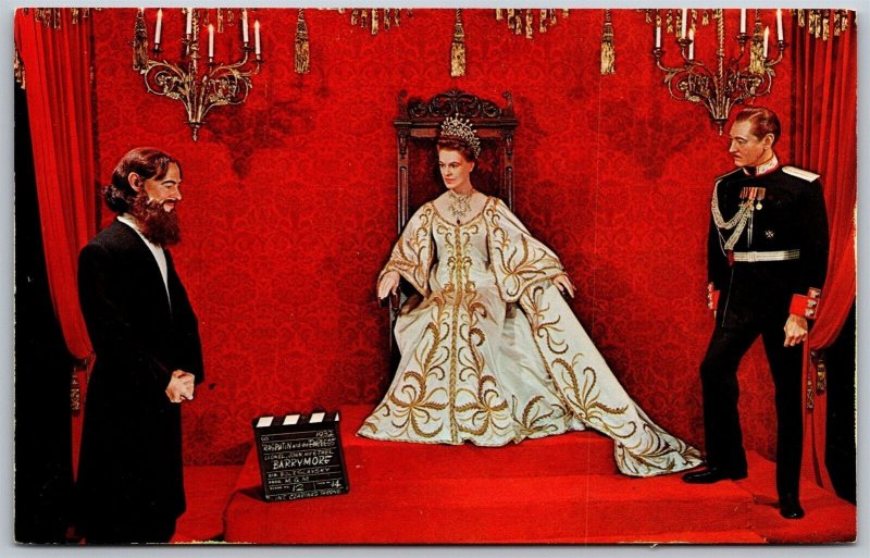 Vtg Buena Park CA Movieland Wax Museum Barrymores Rasputin The Empress Postcard