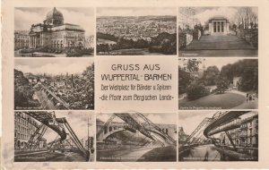 WUPPERTAL BARMEN, Multiview, Germany - Vintage POSTCARD