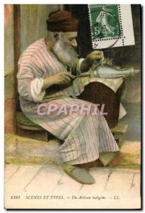 Old Postcard A native artisan Judaica Jew