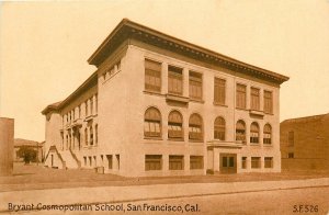 Postcard C1910 California San Francisco Bryant Cosmopolitan School PNC CA24-3217