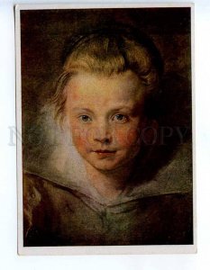 218890 PETER PAUL RUBENS children head old postcard