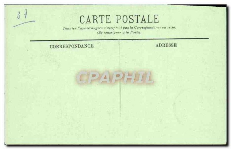 Postcard Old Chinon Chateau L & # 39Entree