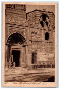 Cairo Egypt, The Mosque Of Mohamed En Naser Door Entrance Vintage Postcard 