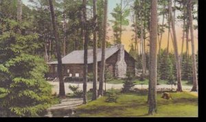 Minnesota Itasca State Park Forest Inn Douglas Lodge Handcolored Albertype