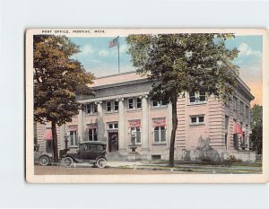 Postcard Post Office, Pontiac, Michigan