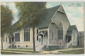 c1910 HUTCHINSON Kansas Kans Ks Postcard Baptist Church