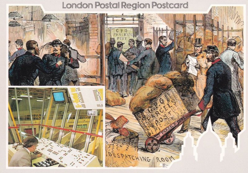 Royal Mail Post Office Parcels Delivery Service Newspaper Postcard