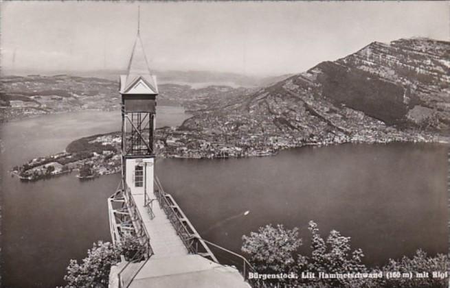 Switzerland Buergenstock Lift Hmmetschwand mit Rigi 1947 Photo