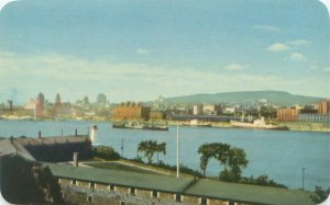 Montreal Canada View of Montreal from St Helen's Island  Chrome Postcard