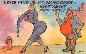 Comic  NEVER MIND MY HANGOVER~What About Your Own  DRINKING~Alcohol  Postcard