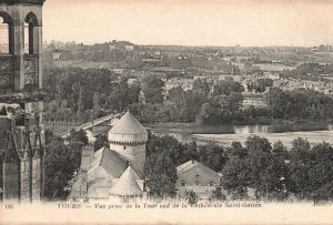 Vintage Postcard 1910's View Cathedrale St. Gatien Tours Cathedral Paris France