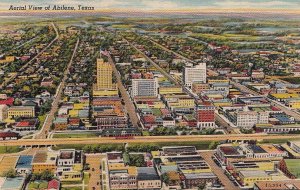 Postcard Aerial View Abilene Texas