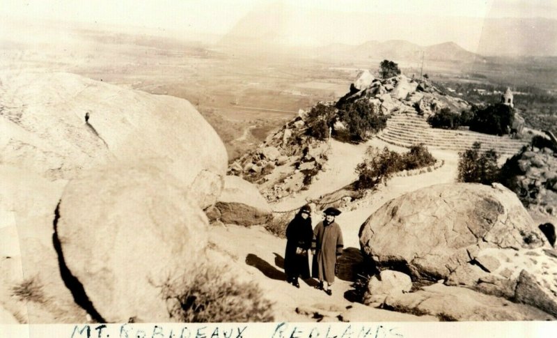 c1920's Mt Rubidoux Redlands California CA Riverside RPPC Photo Vintage Postcard