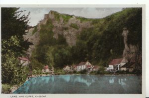 Somerset Postcard - Lake and Cliffs - Cheddar - Ref 17147A