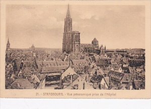 France Strasbourg Vue panoramique prise de l'Hopital