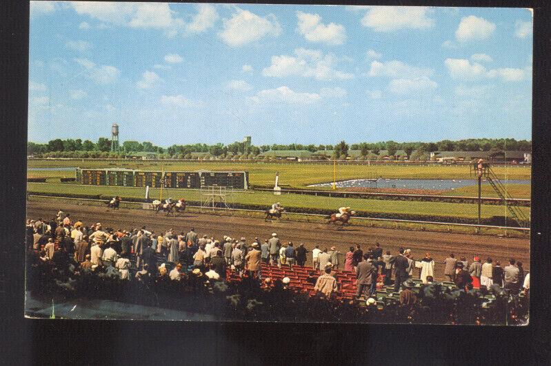 HOMEWOOD ILLINOIS WASHINGTON PARK HORSE RACING RACE TRACK OLD POSTCARD