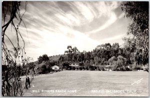 Will Rogers Ranch Home Pacific Palisades California CA RPPC Photo Postcard