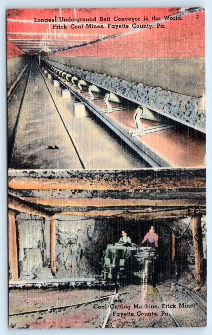 FAYETTE COUNTY, PA Pennsylvania FRICK COAL MINE Longest Conveyor Belt