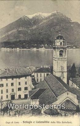 Bellagio e Cadenabbia dalla Villa Serbelloni Lago di Como, Italy Unused 