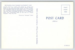 Transportation~Metropolitan Transit Authority 3331 Worcester MA~Vintage Postcard