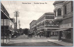 Excelsior Springs Mo Postcard Marietta Street Downtown Scene Albertype C19s Hippostcard