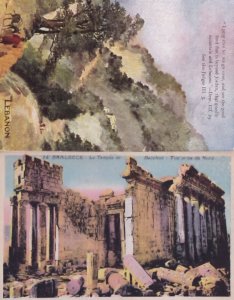 Baalbeck Baalbek Lebanon Bacchus Temple Old Postcard & More...