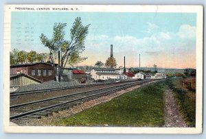 Wayland New York Postcard Industrial Center Exterior View c1955 Vintage Antique