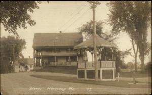 Hartland ME Hotel & Bandstand c1910 Real Photo Postcard