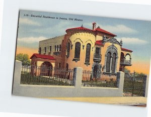 Postcard Beautiful Residence in Juarez Old Mexico