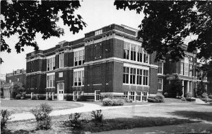 F41/ Troy Ohio RPPC Postcard c1950s High School Building