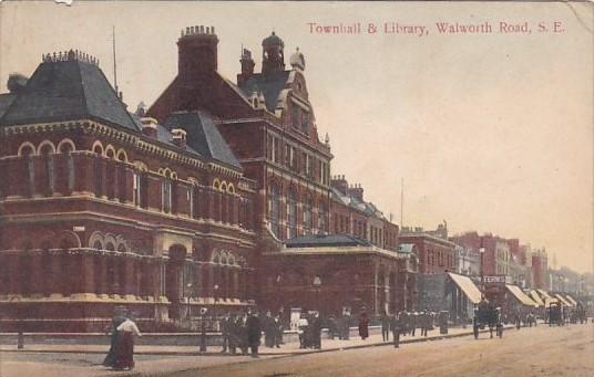 England London Townhall & Library Southwark 1910