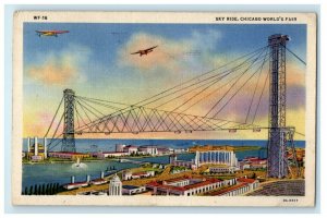 1933 Sky Ride Chicago World's Fair World's Fair Chicago Illinois IL Postcard