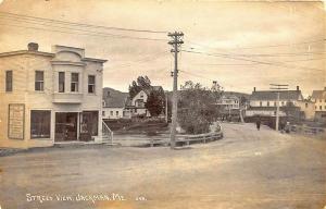 Jackman ME Rexall Drugs Ice Cream Sign Bridge RPPC Real Photo Postcard